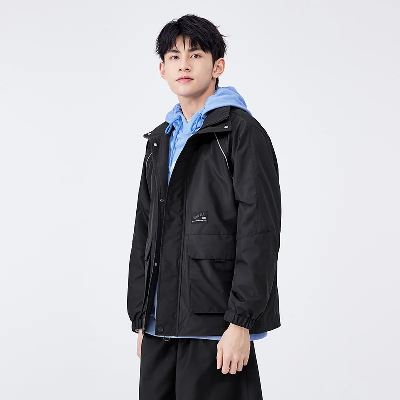 Semir Outerwear Men Spring Waterproof Windbrake  Clothes 2023 Fashion Trend Outdoor Daily Leisure Commuting Raglan Sleeve Jacket