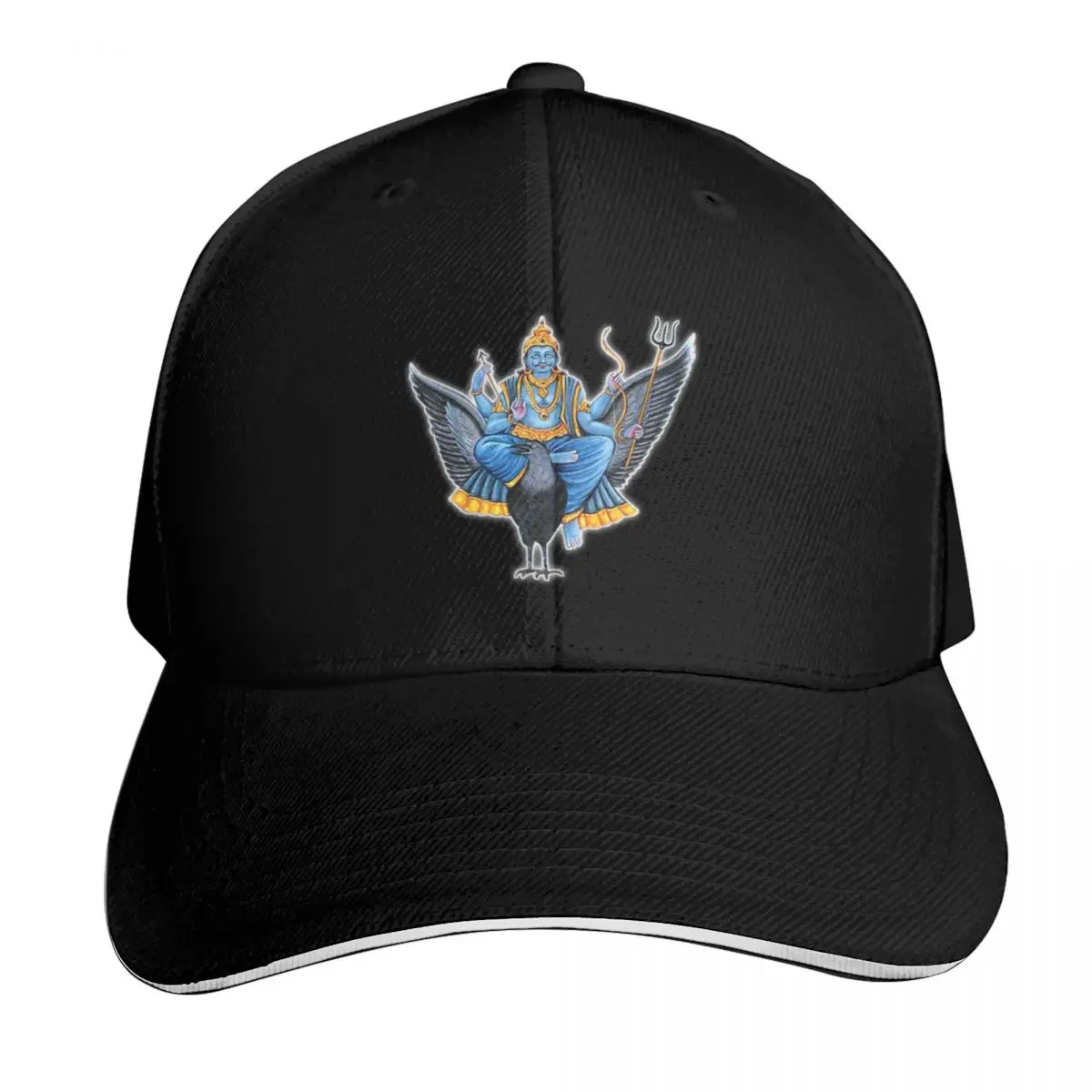 

Amazing image of Lord Shani dev ji ,giving us blessings for healthy ,wealthy and prosperous life . Baseball Cap