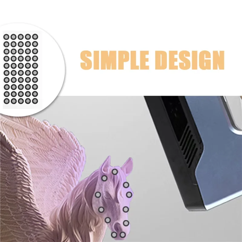 A50I 30 Sheets Scanner Reflective Film 6Mm 3D Scanning Marker Marking Points Dots Reflection Markers The Pet Marker Dots