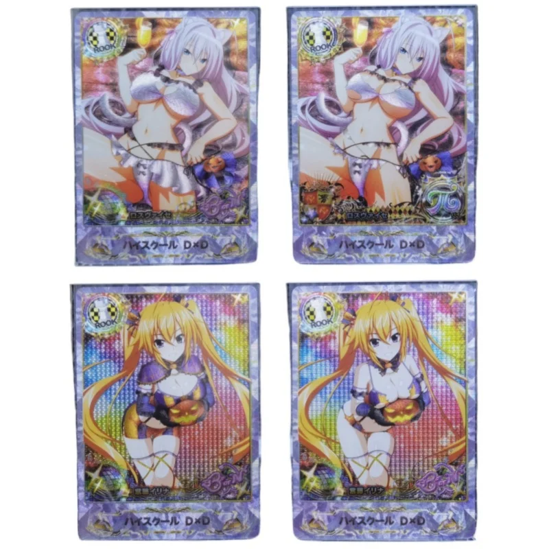 Xenovia Quarta Flash Card High School Dd Rias Gremory Diy Refractive Semi Coarse series Action Toy Figures Anime Game Collection