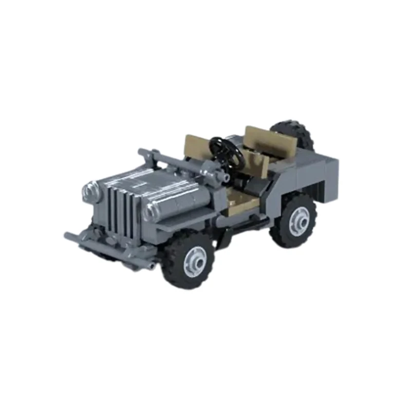 American Utility Car Model MOC Building Bricks War Equipment Modular Technology Gifts Holiday Assemble Children Toys Suit