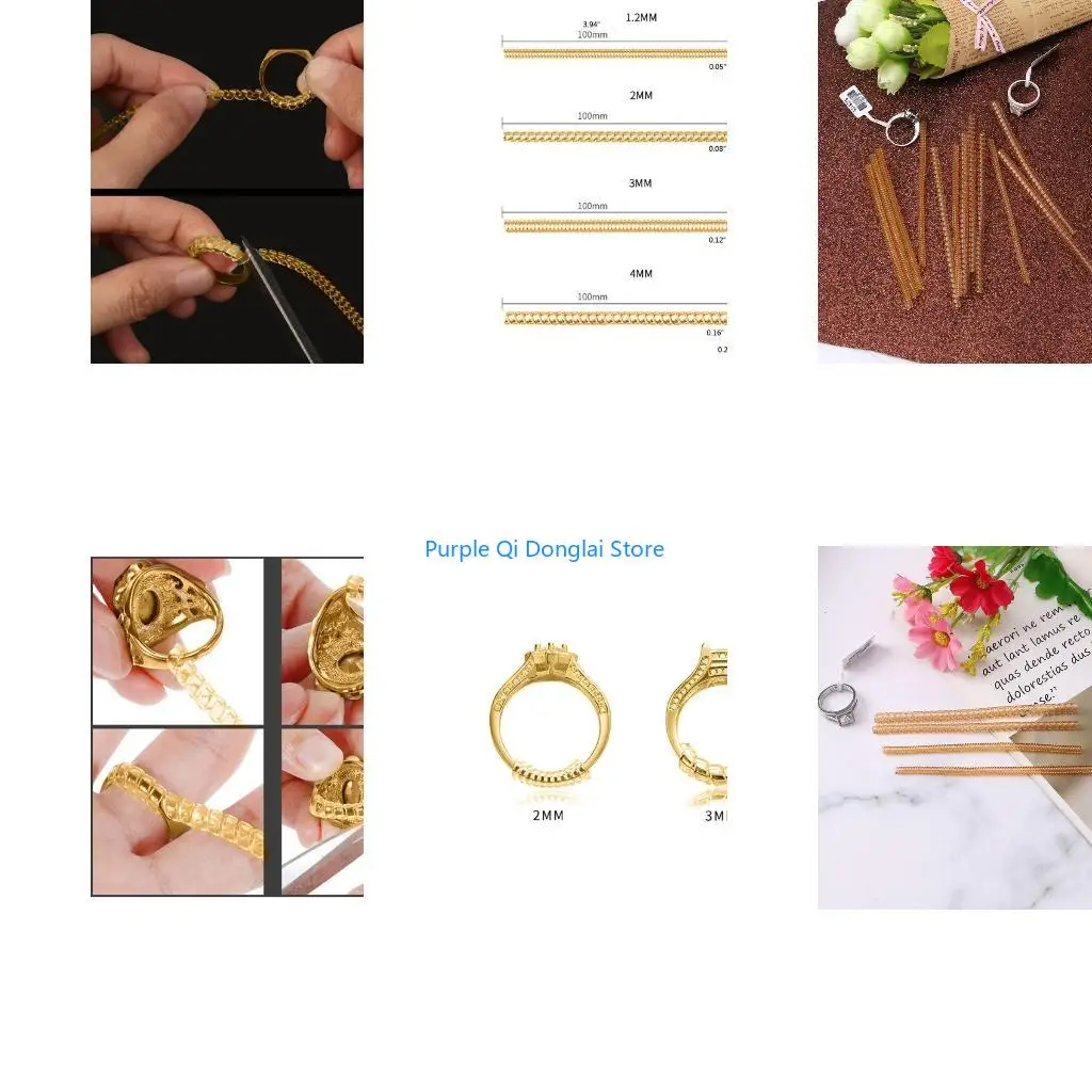 L21E 4 Sizes Transparent Ring Guard Invisible Ring Size Adjuster for Any Rings Size