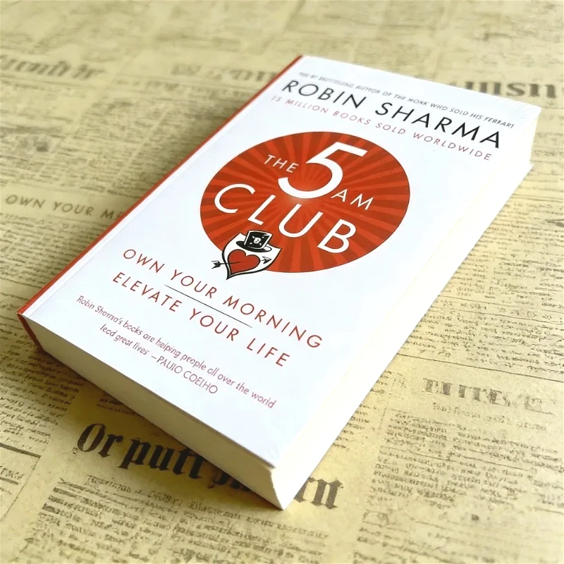 5: 00 A.m. Club English Paperback Unlocks Morning Productivity and Improves Self and Quality of Life. philosophy books