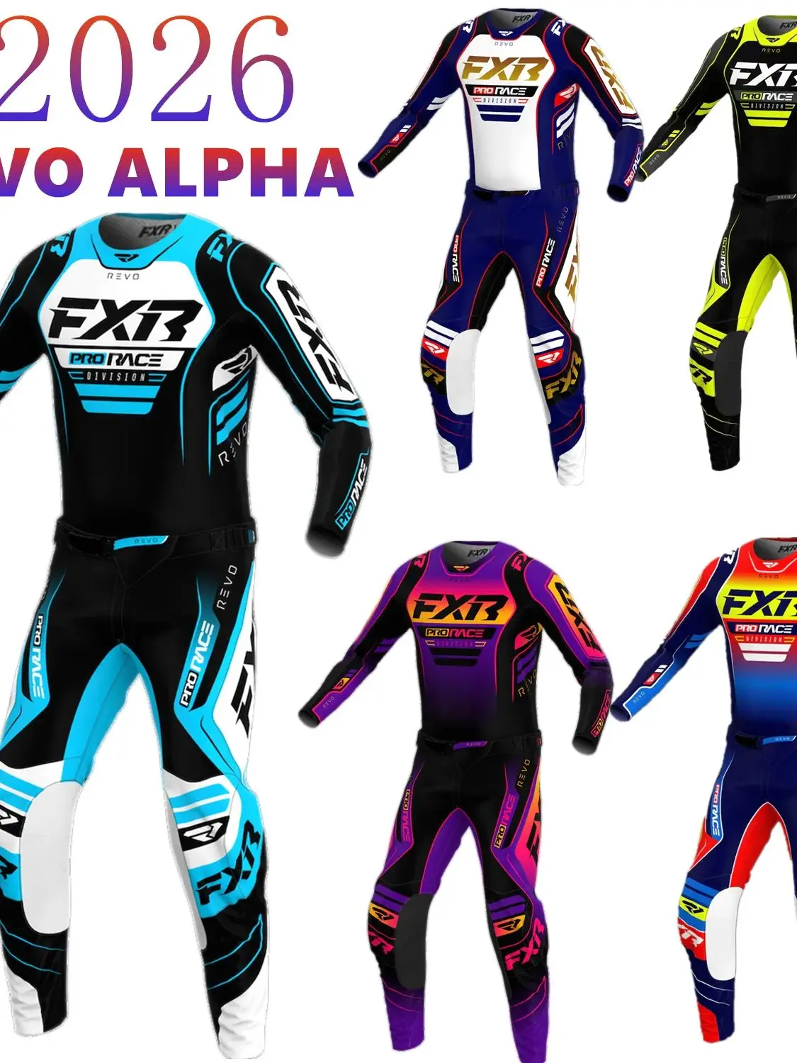 AliExpress FXR 2026 REVO Moto Gear Set MX Enduro Suit Off Road Motocross Jersey And Pant Dirt Bike Kit Motorcycle Combos