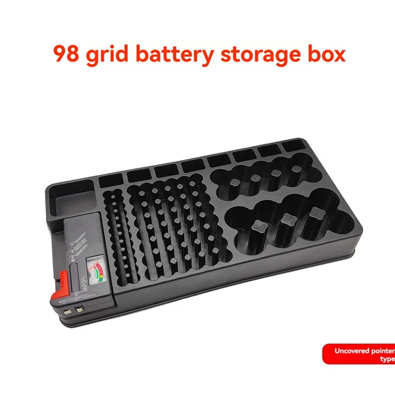 Держатель-органайзер для хранения батарей MAKE с тестером, чехол для батарей, держатели коробок с устройством проверки батареи для AAA AA C D 9V