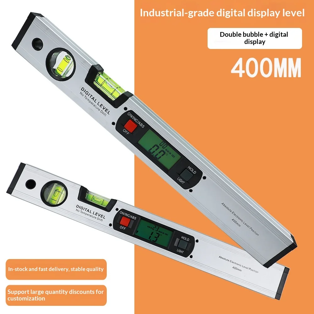 High Accuracy with Magnetic Level Aluminum Alloy Thick Level Anti-fall Ruler Multi-functional Decoration Tool