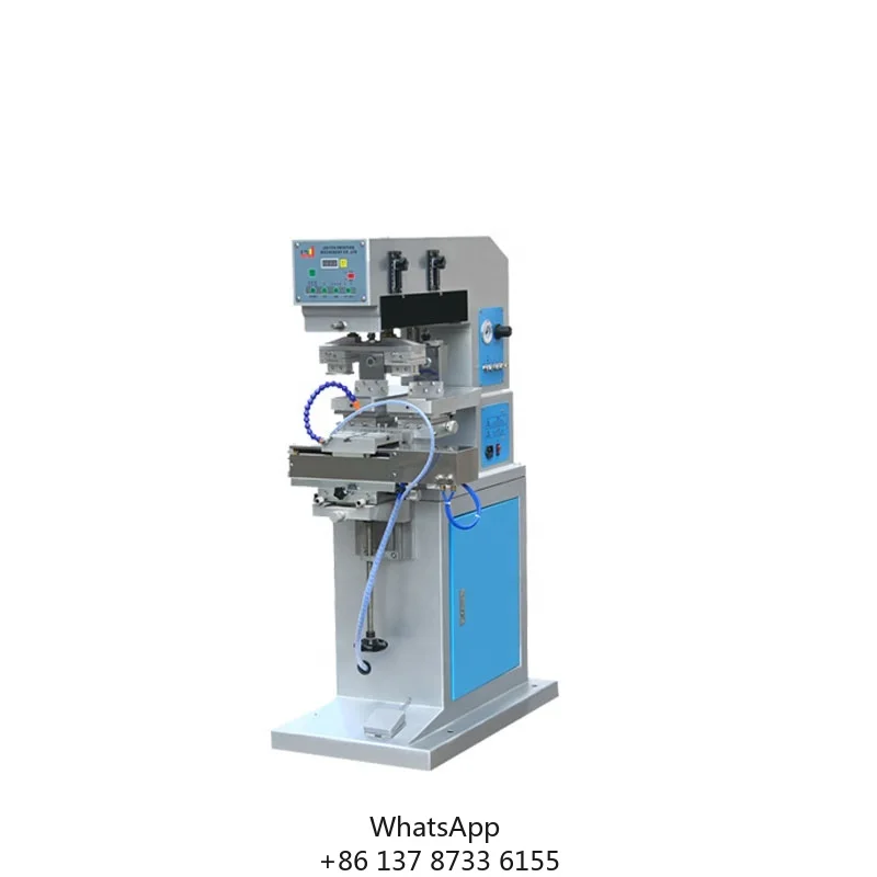 Hot Sales Two Color Semi-automatic Pad Printing Machine With Shuttle For Metal Parts