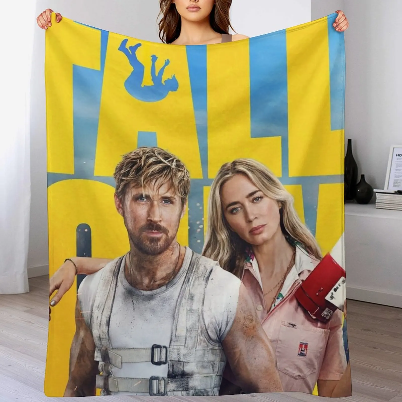 

The Fall Guy (2024) Poster Throw Blanket Soft Breathable Blanket for Night Sleeping