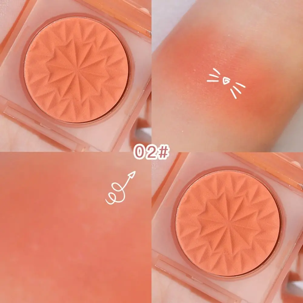 Silky Texture Cheek Tint Shimmer with Light Glitter Matte Blush Cream Shimmer Waterproof Contour Blush Powder Makeup Tool