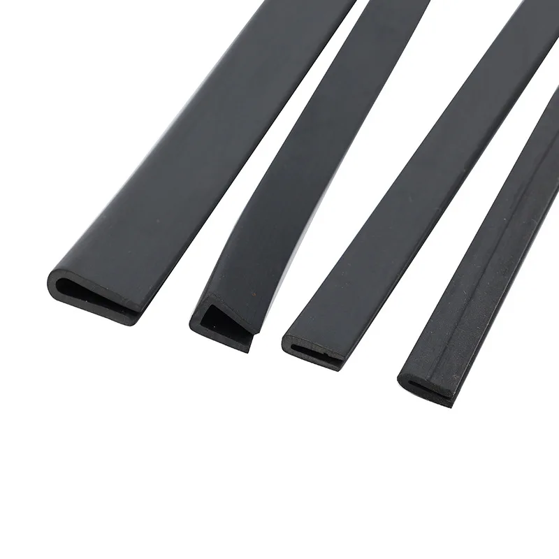 Custom Solid Silicone Rubber L Sealing Strip Bar Angle Corner Protecor Collision Avoidance Gasket 5 x 7mm Black