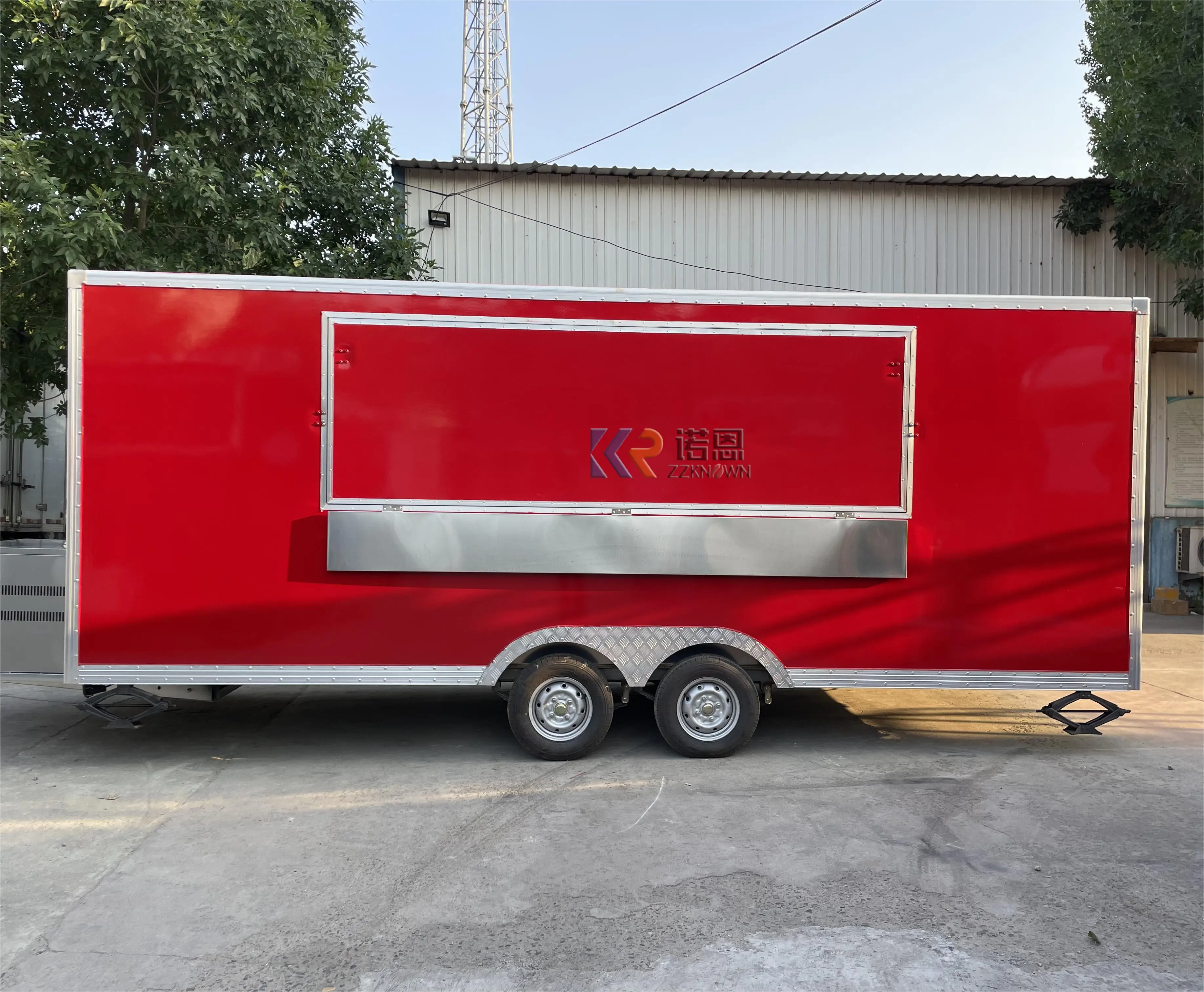 New Mobile Food Coffee Cart Ice Cream Trailer DOT Concession Food Trailer for Restaurant and Hotel Use Full Kitchen Food Truck