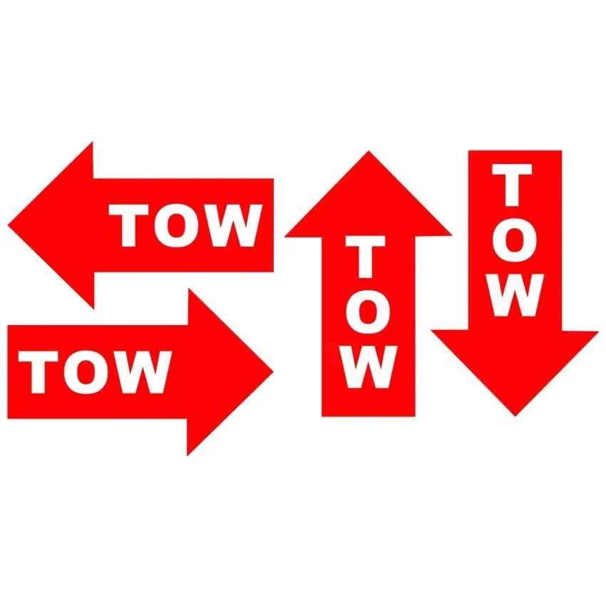 4-pack arrow design shaped car window bumper motorcycle helmet home safety decoration vinyl car stickers