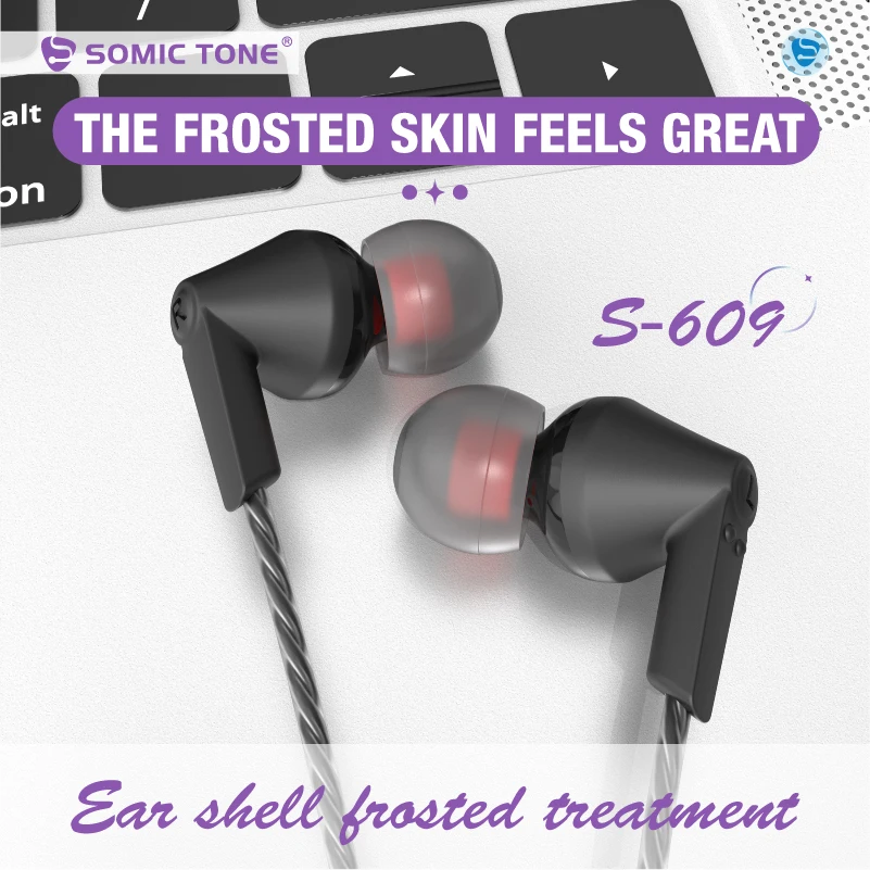 

SOMIC TONE Wired Earphone 3.5mm Jack Headphones HiFi Surround Sound Earbuds With Mic For Laptop Computer Tablet Mobile Phone