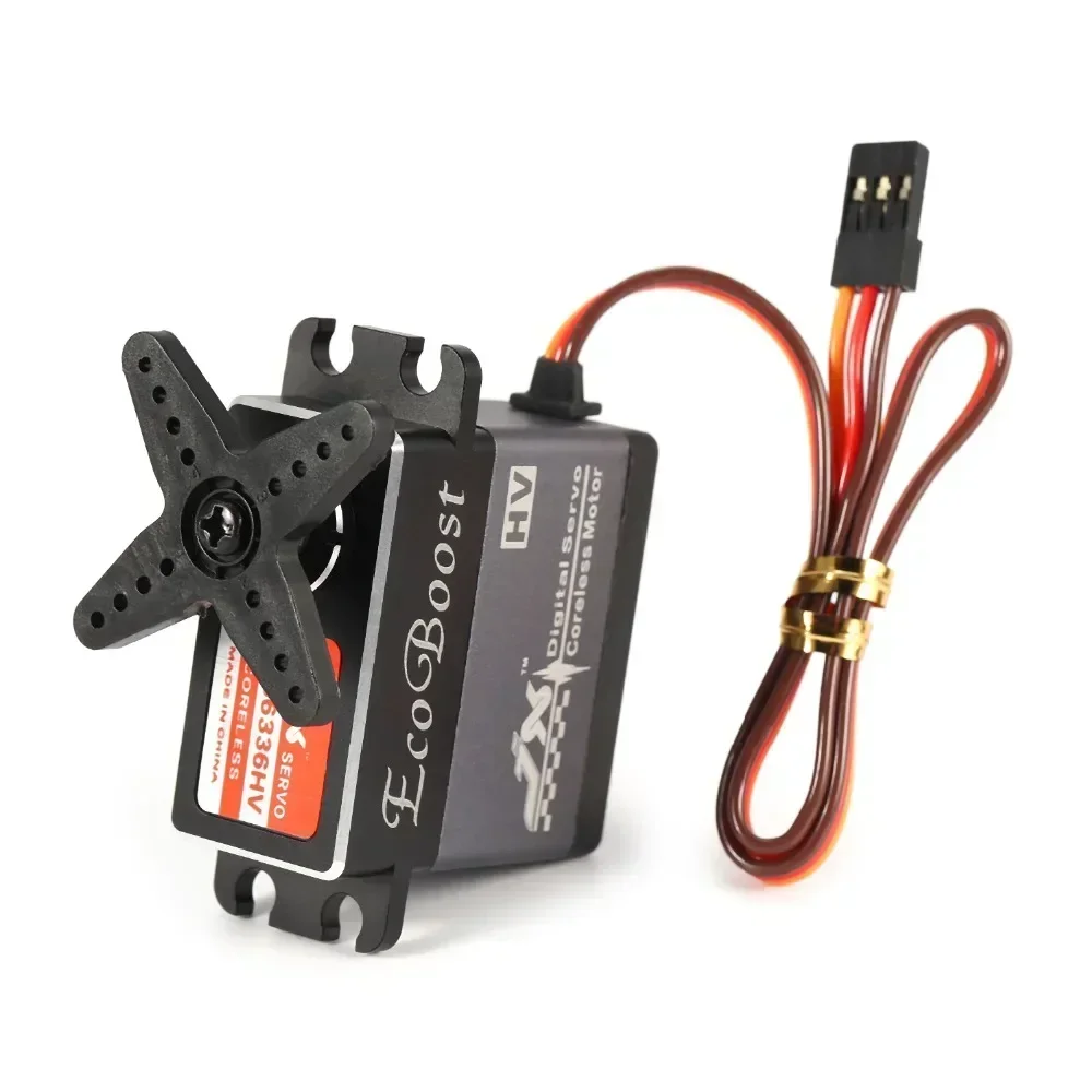 JX CLS6336HV 35KG Coreless Motor HV Metal Gear 180° Aluminum Shell Servo for 1/8 RC Car Fixed-wing Airplane Helicopter Aircraft