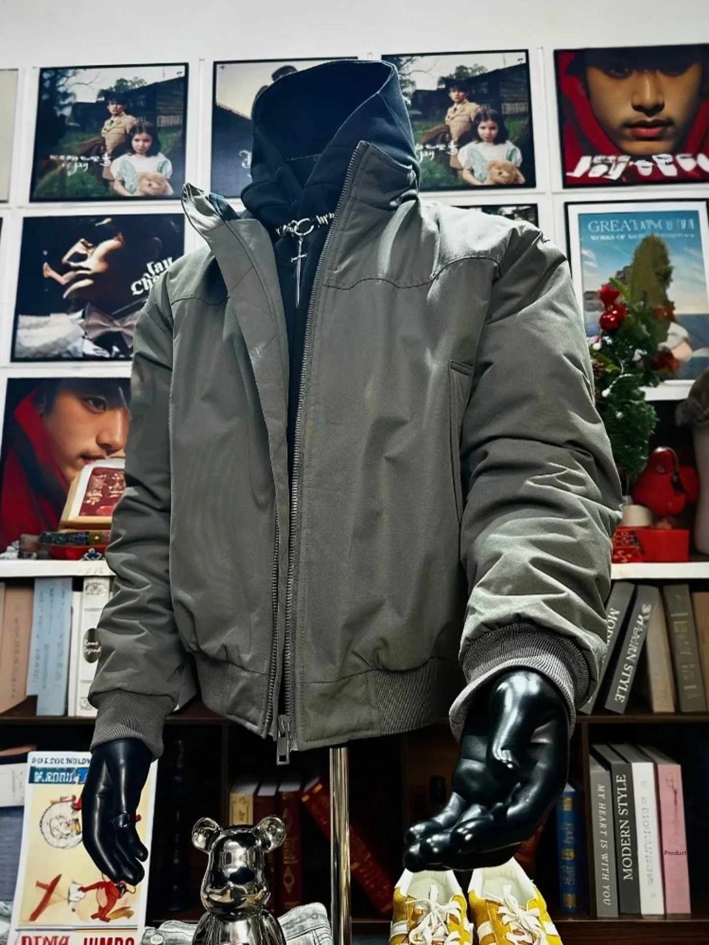 

Мужское хлопковое пальто Gtal Wolf ey American Sle Flight Jaet, осенне-зимняя ветрозащитная водонепроницаемая хлопковая верхняя одежда