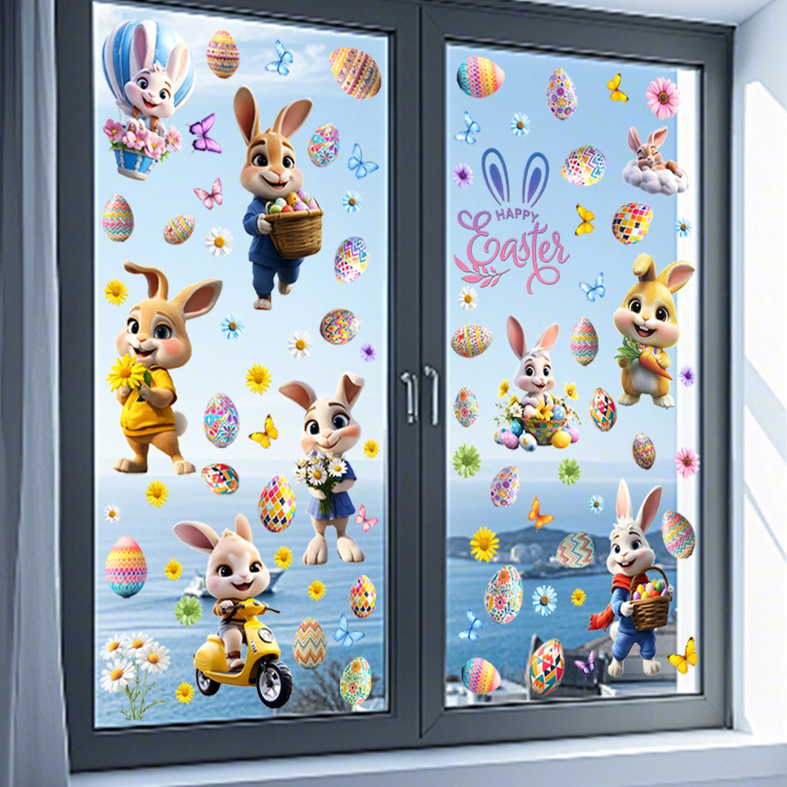Naklejki na okno na Wielkanoc, – Home Bathroom Window recenzja i cena