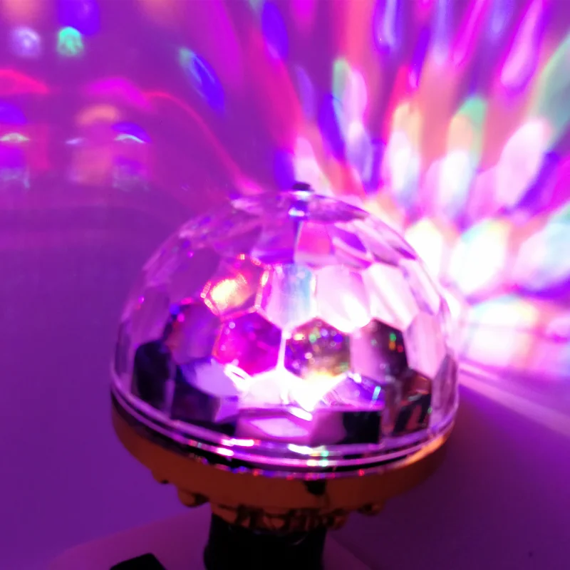미니 회전 매직 볼 라이트, RGB 프로젝션 램프, 파티 DJ 디스코 볼 라이트, 홈 파티 KTV 바 무대 웨딩 조명, E27