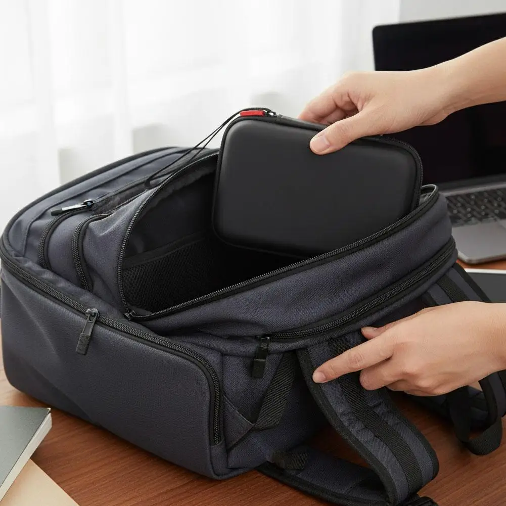 

Жесткая защита для портативной игровой консоли Rg Arc/rg с сетчатым карманом для кабелей Sd Car Портативная переноска Ca G4u9