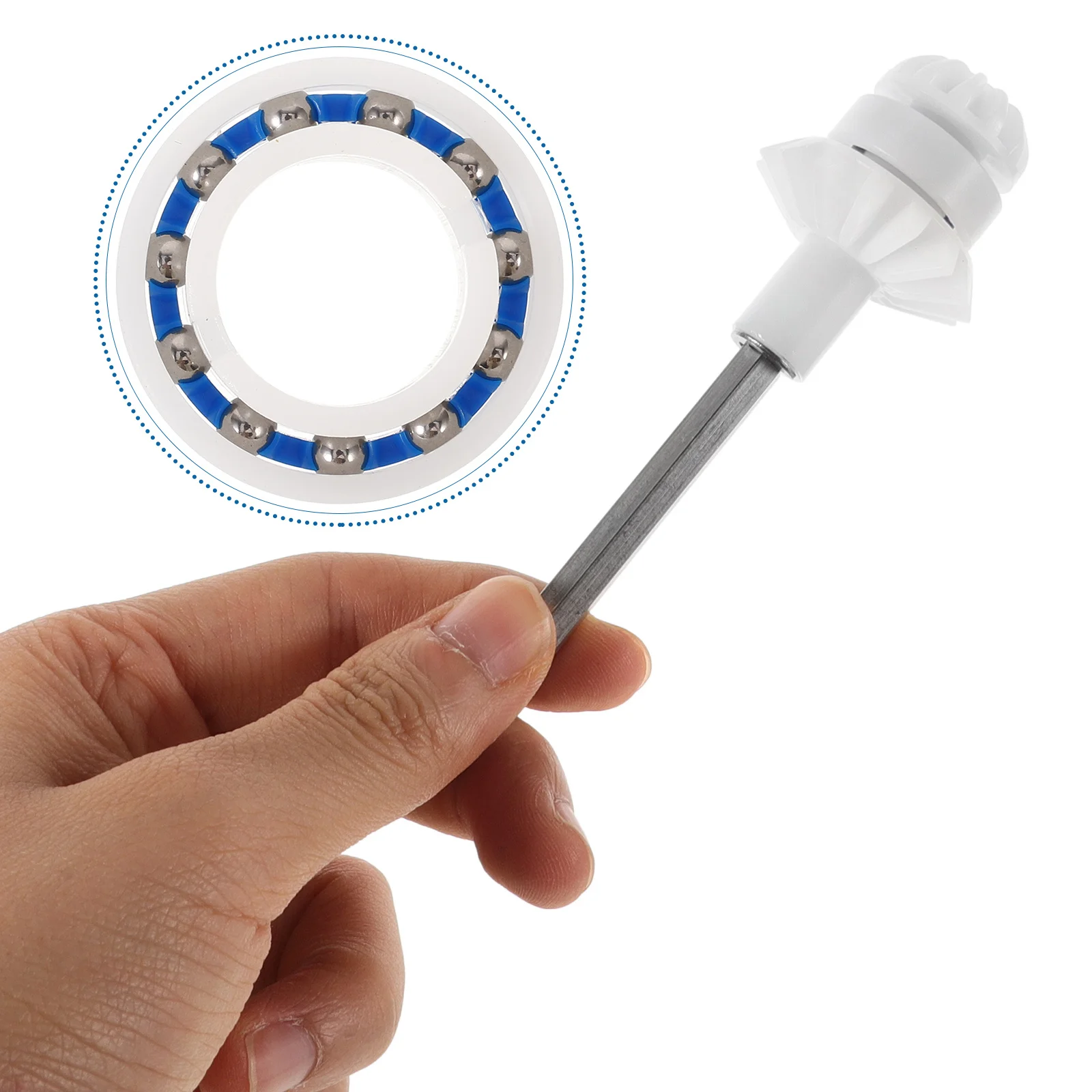 4 قطعة منظف حمام السباحة من الفولاذ المقاوم للصدأ عجلة تحمل ABS تركيب سلس مقاومة للاهتراء محرك رمح تحمل استبدال ل #4