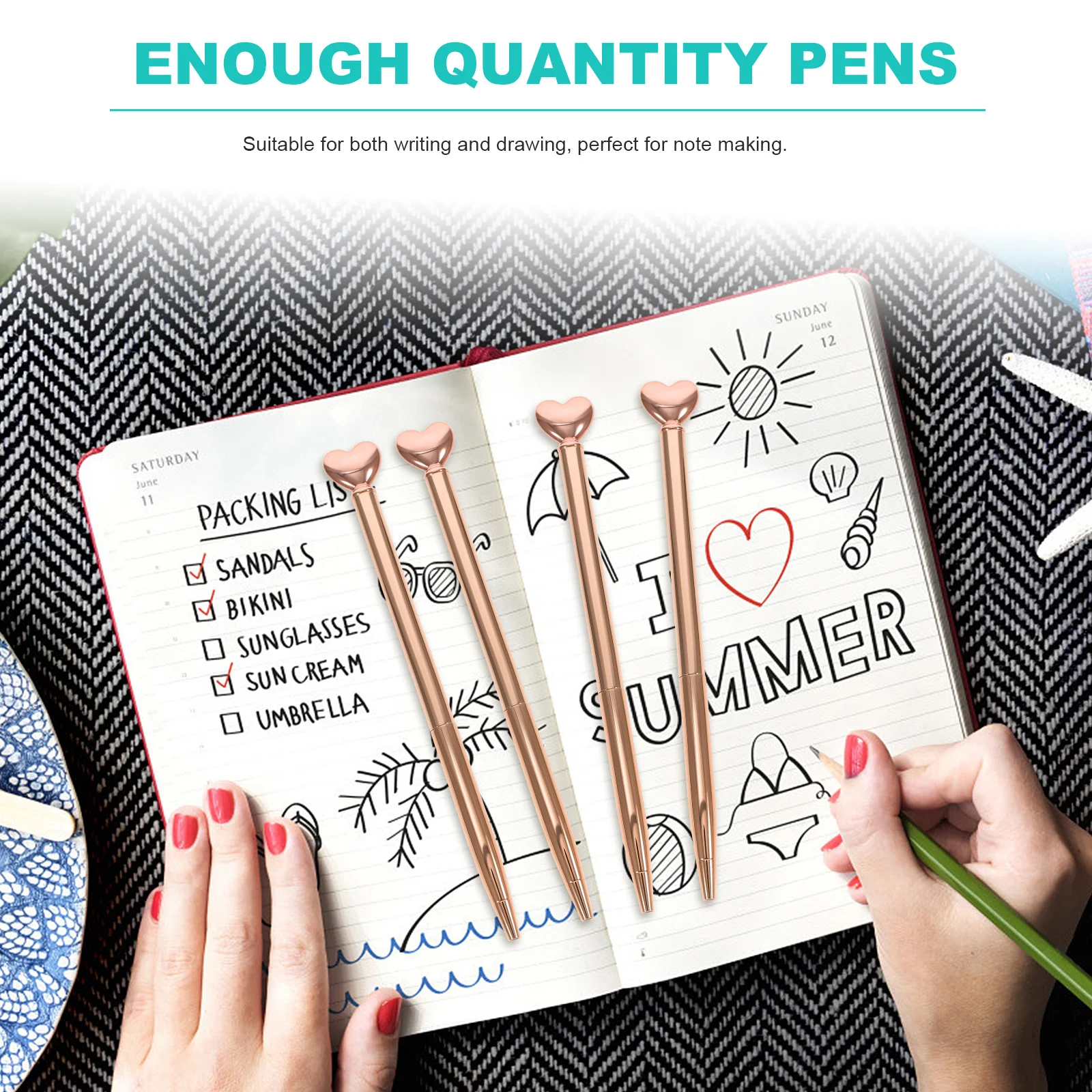 

12Pcs Premium Metal Ballpoint Pens Interesting Design Comfortable Grip Multi Function Writing Pen Home Office Ballpoint Pen