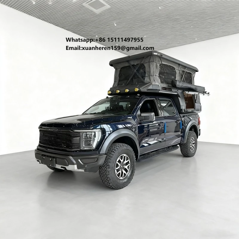 QC New Arrival 4X4 Rv Camper Box Pop up Slide in Pick up Slide on Canopy Camping Car Overland Pick up Truck Camper for Pickup