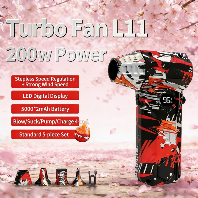 

Высокоскоростной вентилятор L11, 53 м/с: бесщеточный турбо-воздуходувка, вакуум типа C, 450000 об/мин.