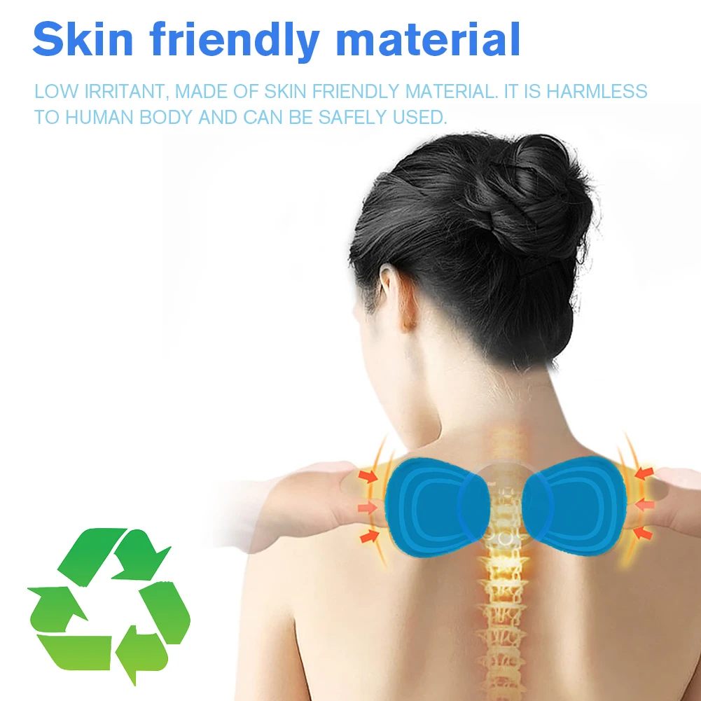 2pcs Massager Patch Replacement Silicon Gel Abdominal Muscle Patch Reusable Safe Comfortable Harmless Trainer Accessories