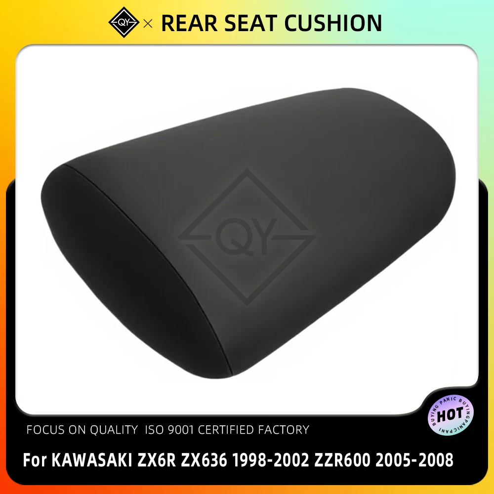 

Черная подушка заднего сиденья мотоцикла, удобная подушка для пассажира для KAWASAKI ZX6R ZX636 ZX 6R 636 1998-2002 2001 ZZR 600 2005-2008