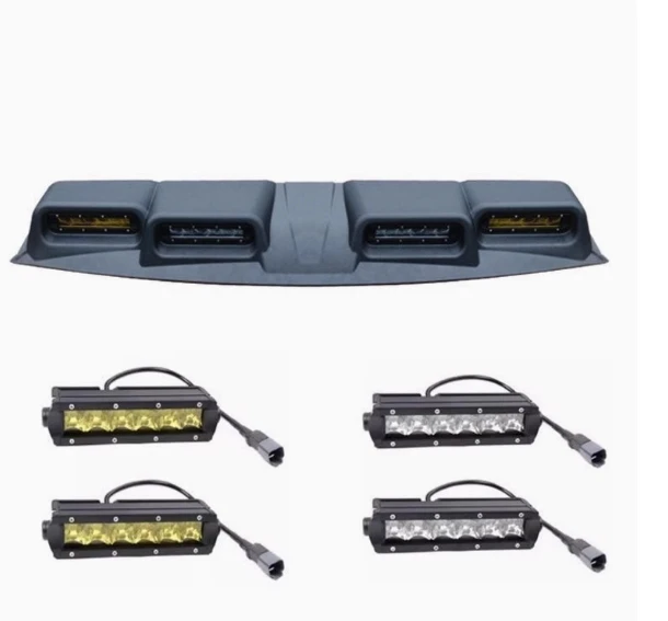 2024 - 2025 New H9 LED Strip Strobe Roof Light - Dual-Mode Warning Lamp for Camping & Rescue