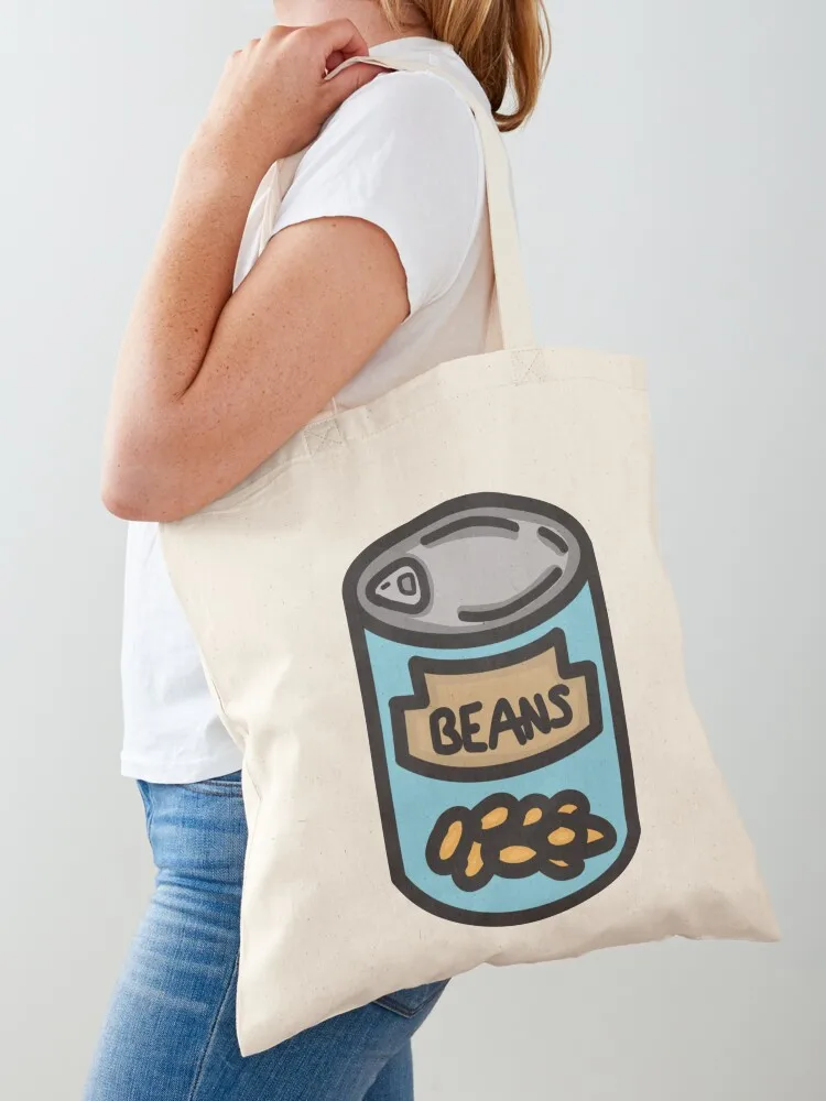 Bolsa de lona Can Tote Bag con diseño de Baked Beans, bolsas de compras para mujer, bolsa de lona tipo tote
