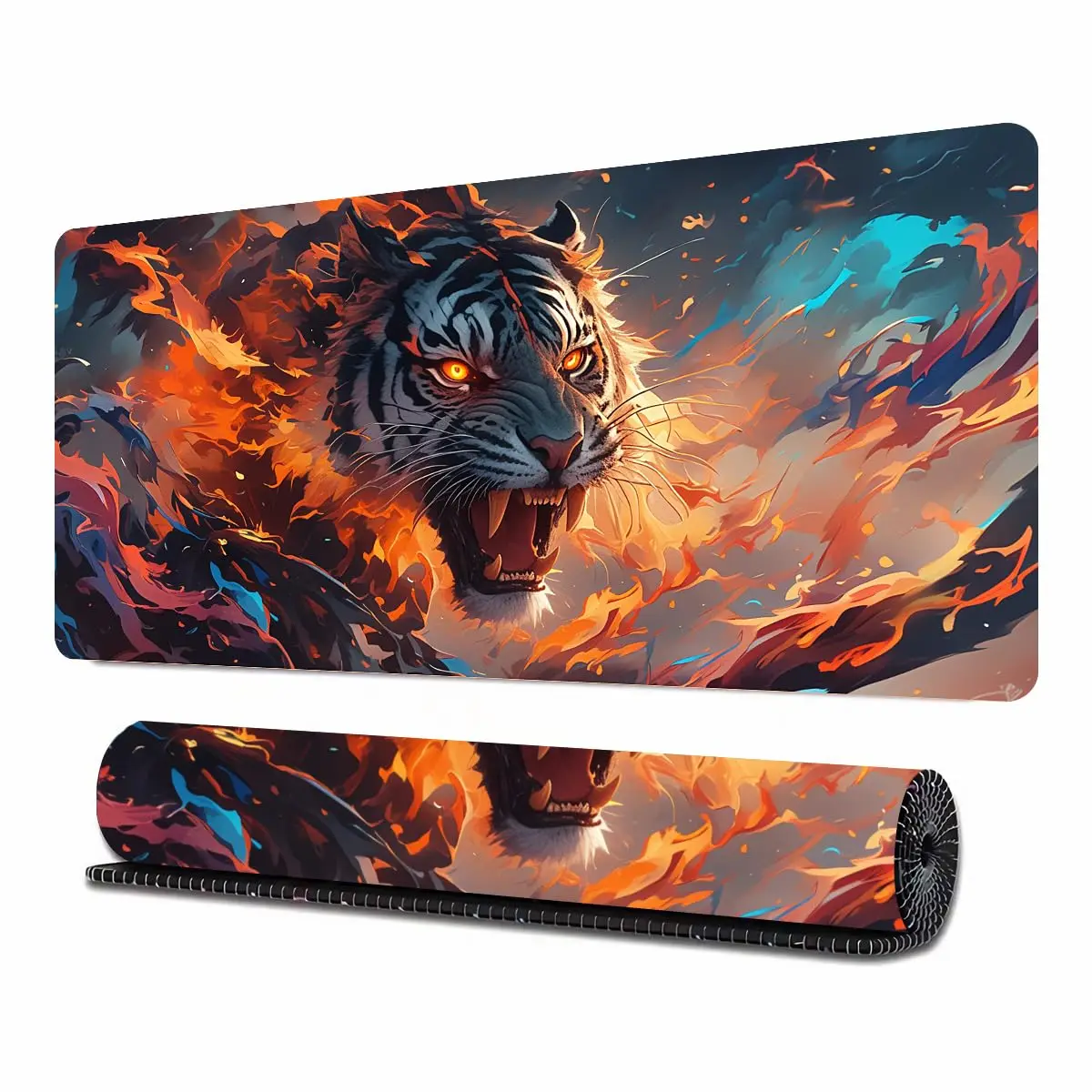 

Angry Tiger Pattern Mouse Pad, Non-Slip Waterproof Gaming Mouse Pad, Office Game Desk Decorative Mat, Perfect Gift for Friends
