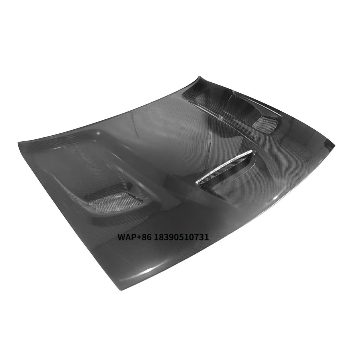 

Carbon Fiber Fibre Engine Three Holes Vent Bonnet Hood for Dodge Challenger 2015+