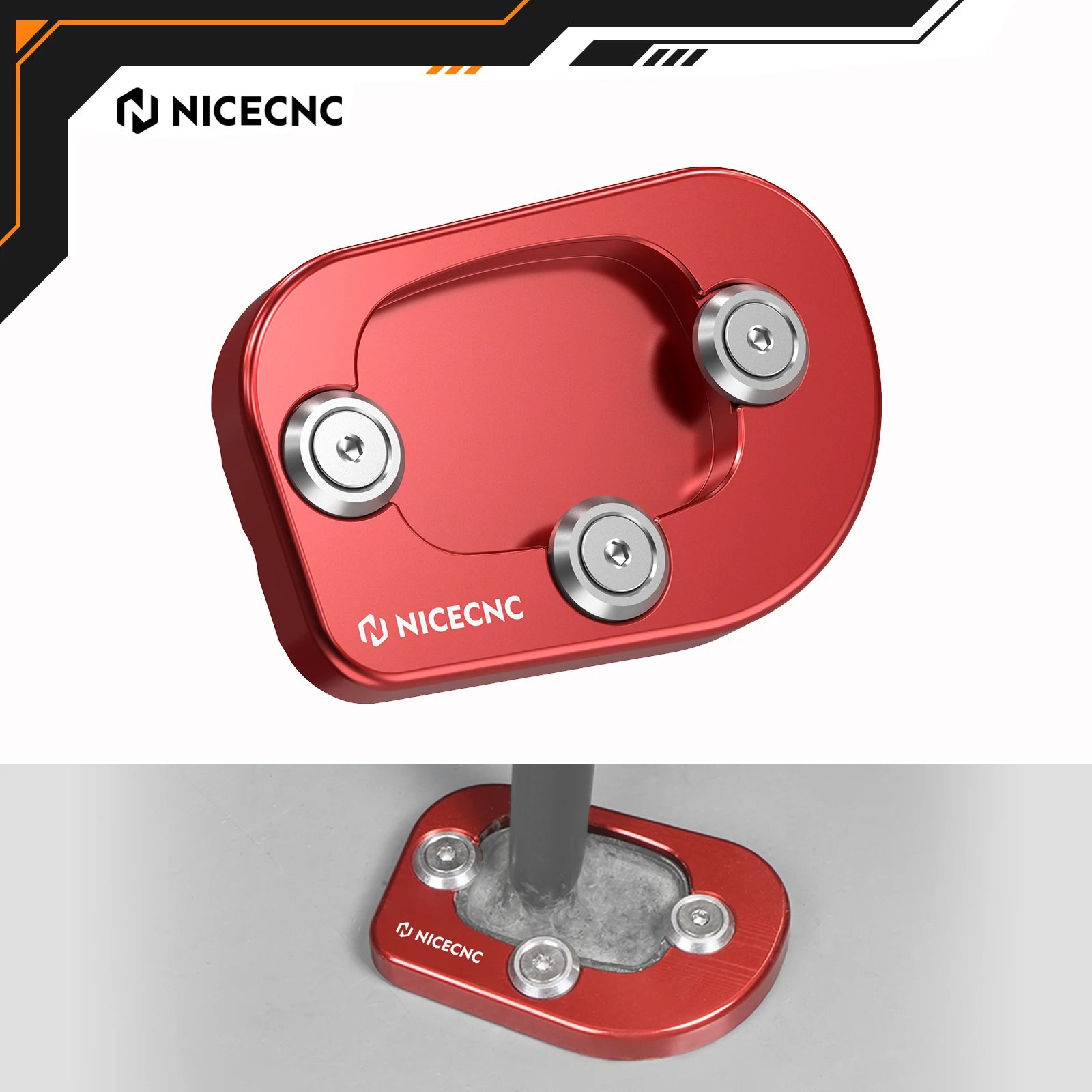 

NICECNC For Honda XR650L XR 650L 650 L 1993-2025 2024 2023 Enlarged Footpad Foot Sidestand Pad Aluminum Motorcycle ACccessories