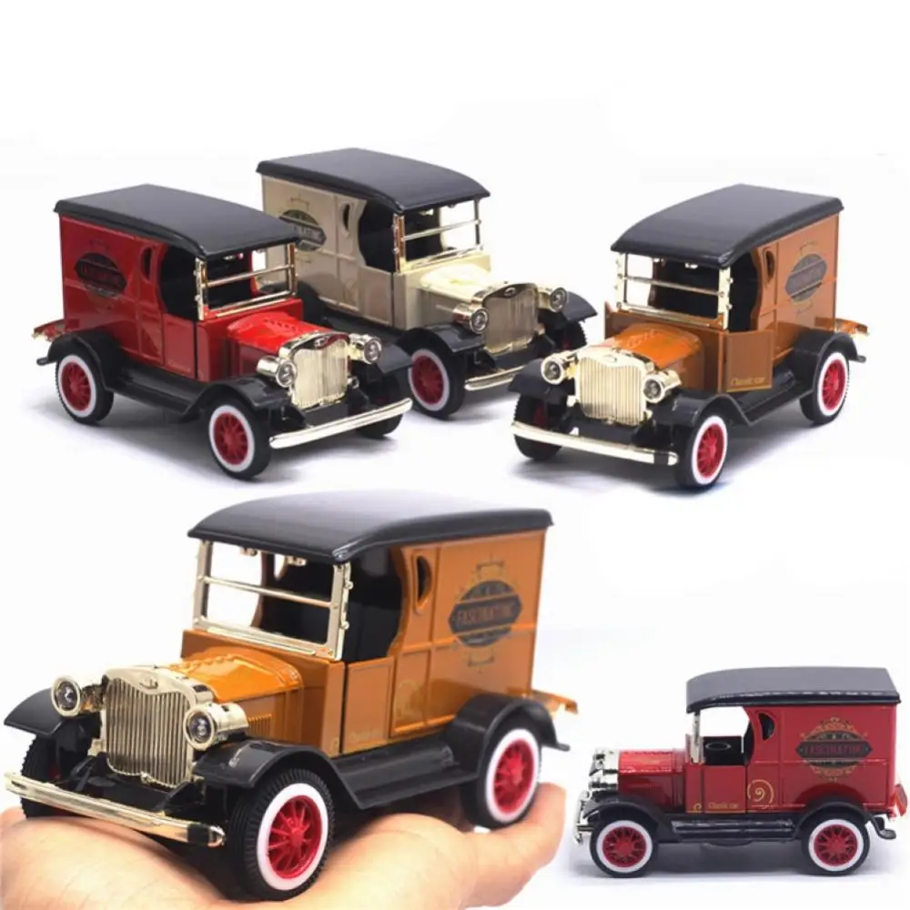 Vehicle Alloy Model Light Kids Toy Classic 1/32 Vintage Convertible Car Sound Kids Toy