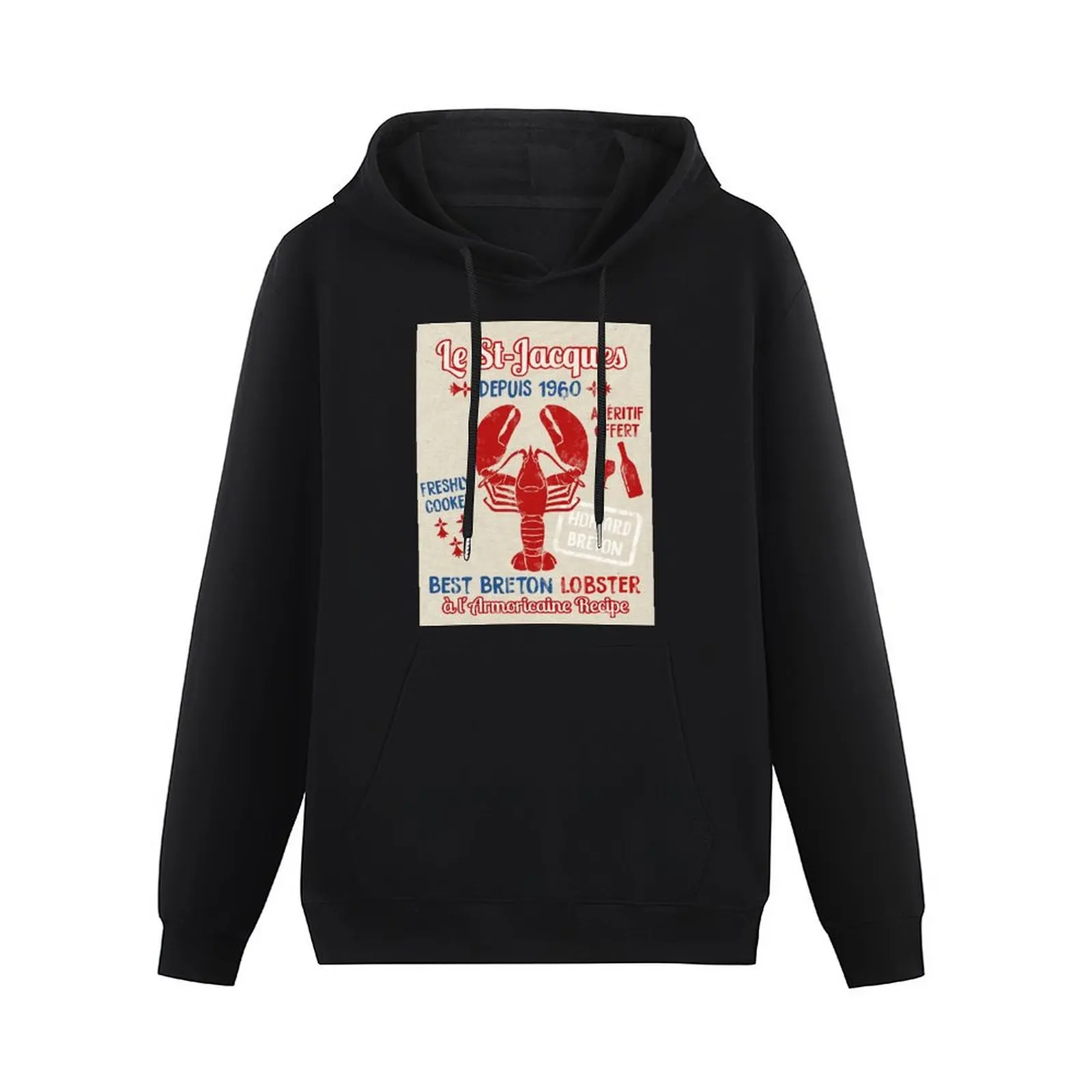 Le St-Jacques Lobster Shack Pullover Hoodie anime clothing men clothing japanese style men's sweat-shirt set new hooded tee