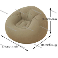 Large Lazy Inflatable Sofa Chairs PVC Lounger Seat Bean Bag Sofas Pouf Puff Couch Tatami Living Room Supply Outdoor Camping