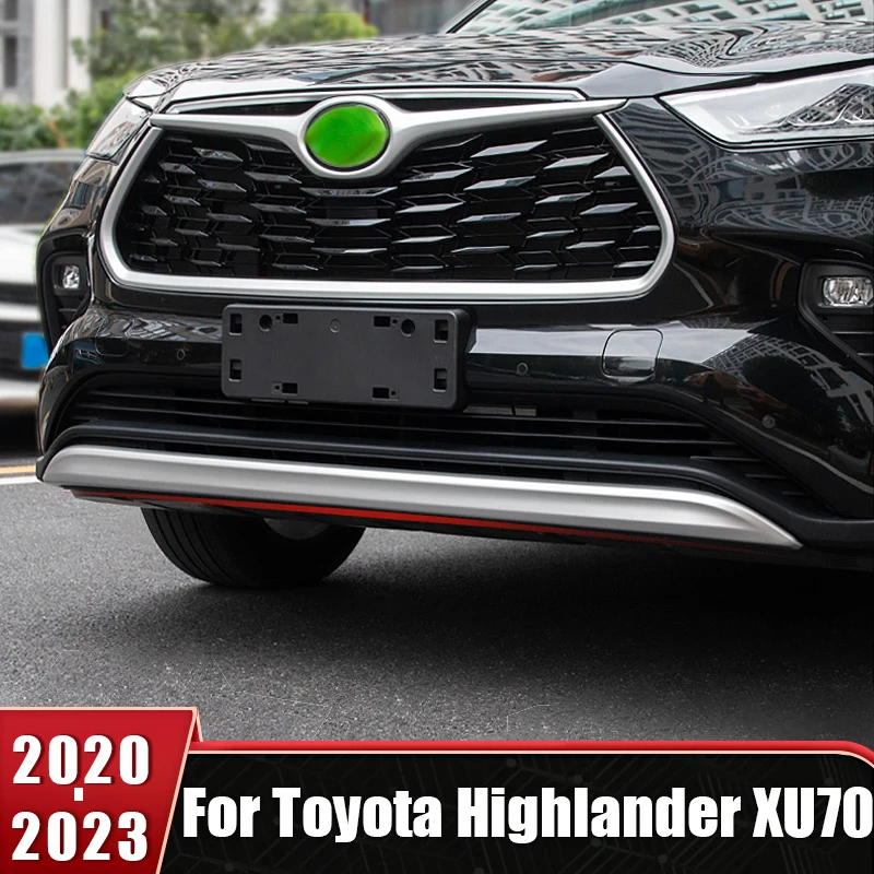 

Front Bumper Splitter Lip Diffuser Body Kit Spoiler Guard Cover For Toyota Highlander XU70 Kluger 2020 2021 2022 2023 Car Trims