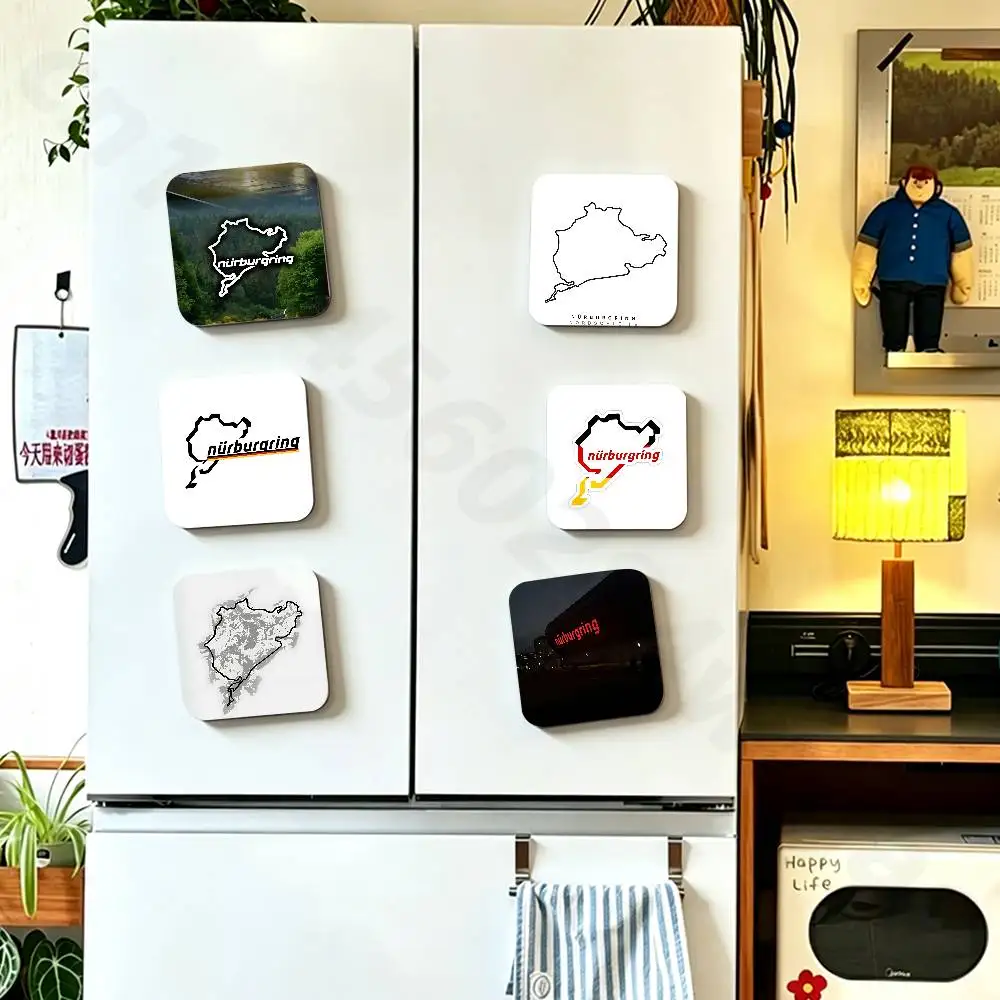 Nurburgring Nordschleife Fridge Magnets Round Magnetic Refrigerator Decoration Memorial Gifts Wedding Favors