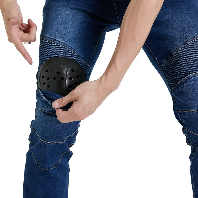 Pantalones vaqueros rectos para motociclista, pantalón a prueba de caídas, para carreras de motos de campo traviesa, novedad de 2022