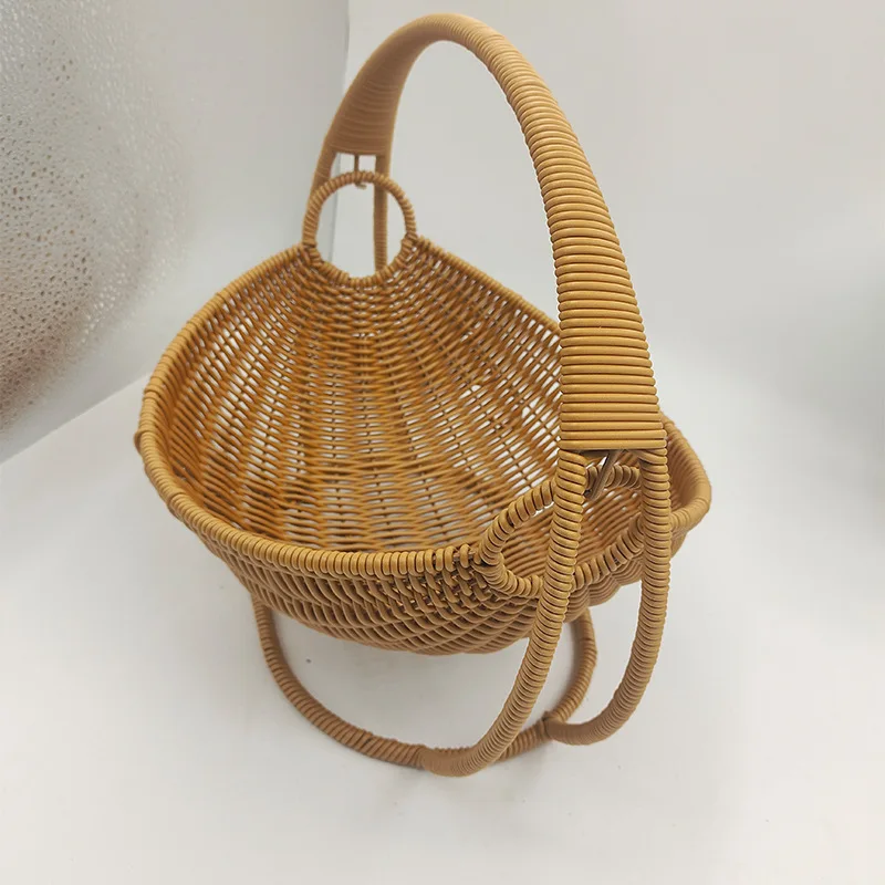 Cradle Fruit Plate Creative Fruit Basket Storage Dried Fruit Plate Woven Basket