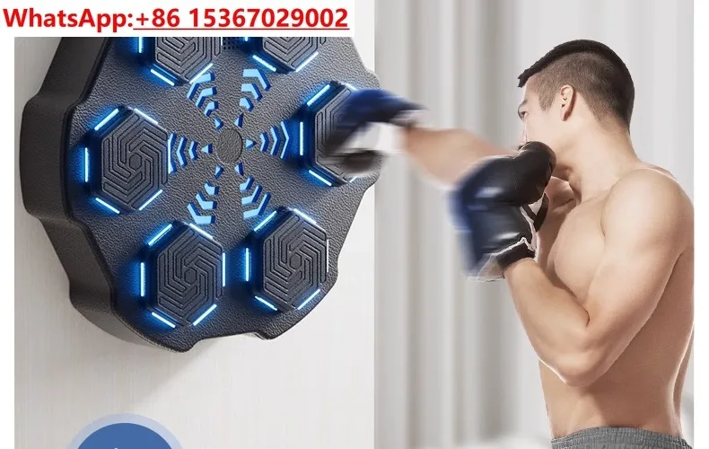 24 Классические 9-ступенчатые потовительные средства — улучшенные шесть мишень — регулируемые высокие и низкие, не повреждающие стену, музыкальный боксерский автомат,