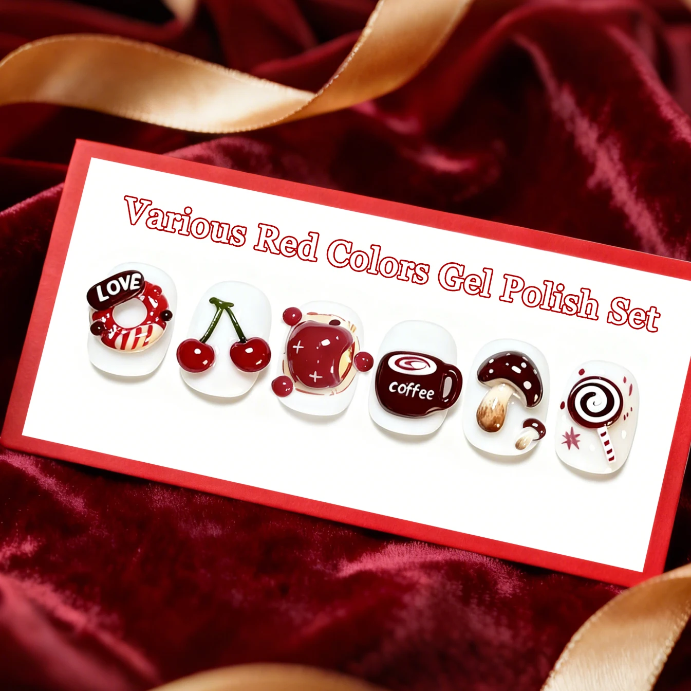 كودي JYJ عيد الميلاد السنة الجديدة الأحمر سلسلة هلام مجموعة طلاء الأظافر Tpo هيما الحرة شبه دائمة الأشعة فوق البنفسجية الورنيش 6 ألوان الكلاسيكية Gellac أطقم
