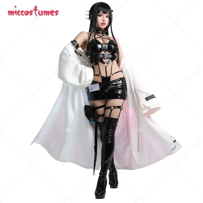 Miccostumes Women's Cosplay Costume Bra and Skirt with Panty and Belt