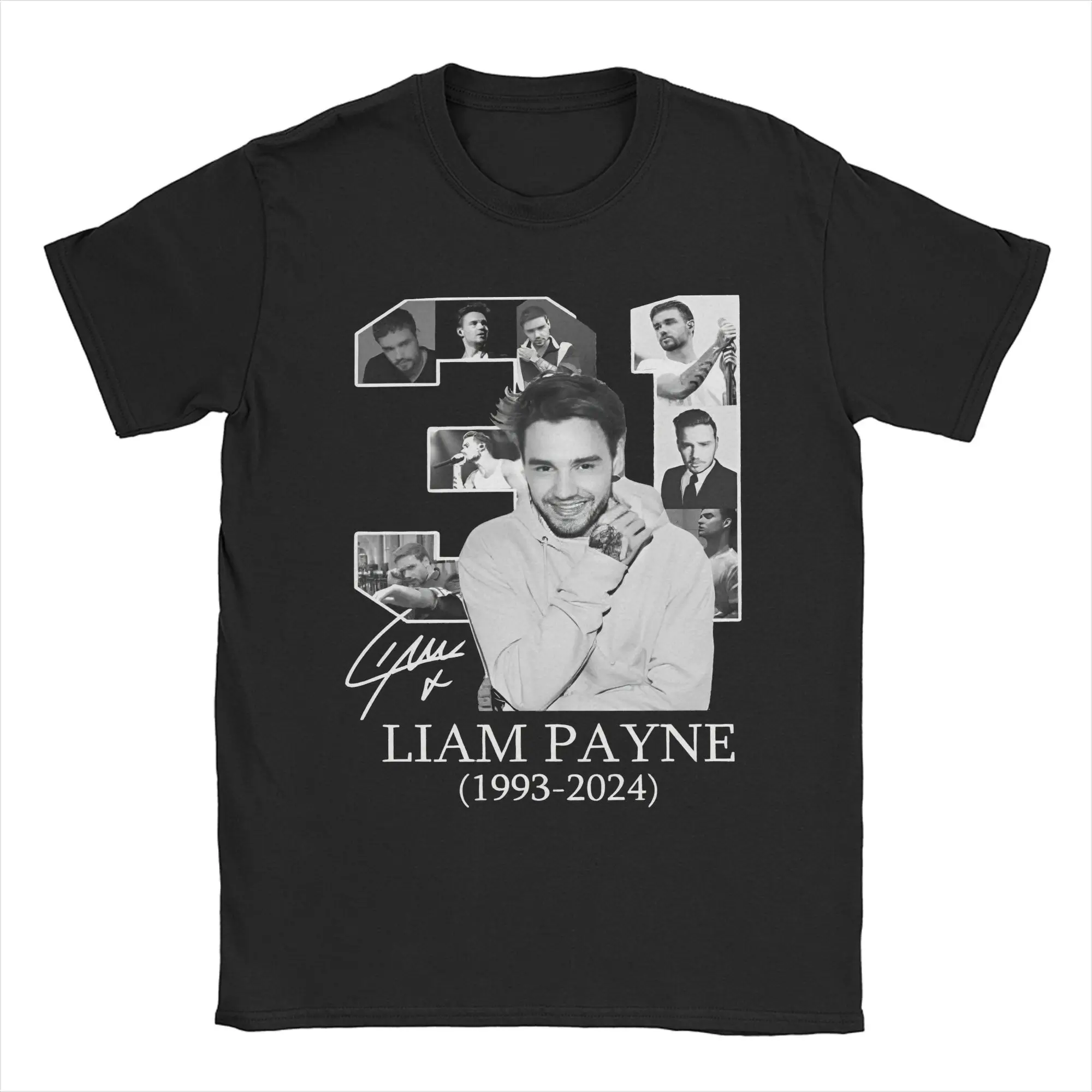 Men Women Graphic Printing Liam payne remember 1993-2024 RIP 31  Tee T Shirt Cotton  T-shirts Clothing