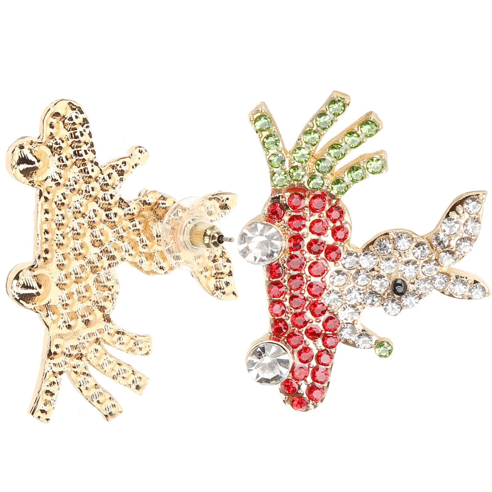 

Rabbit Earrings Exquisite Workmanship Aesthetic Ringsfor Women Rhinestones Charming Studs Alloy Daily Wear