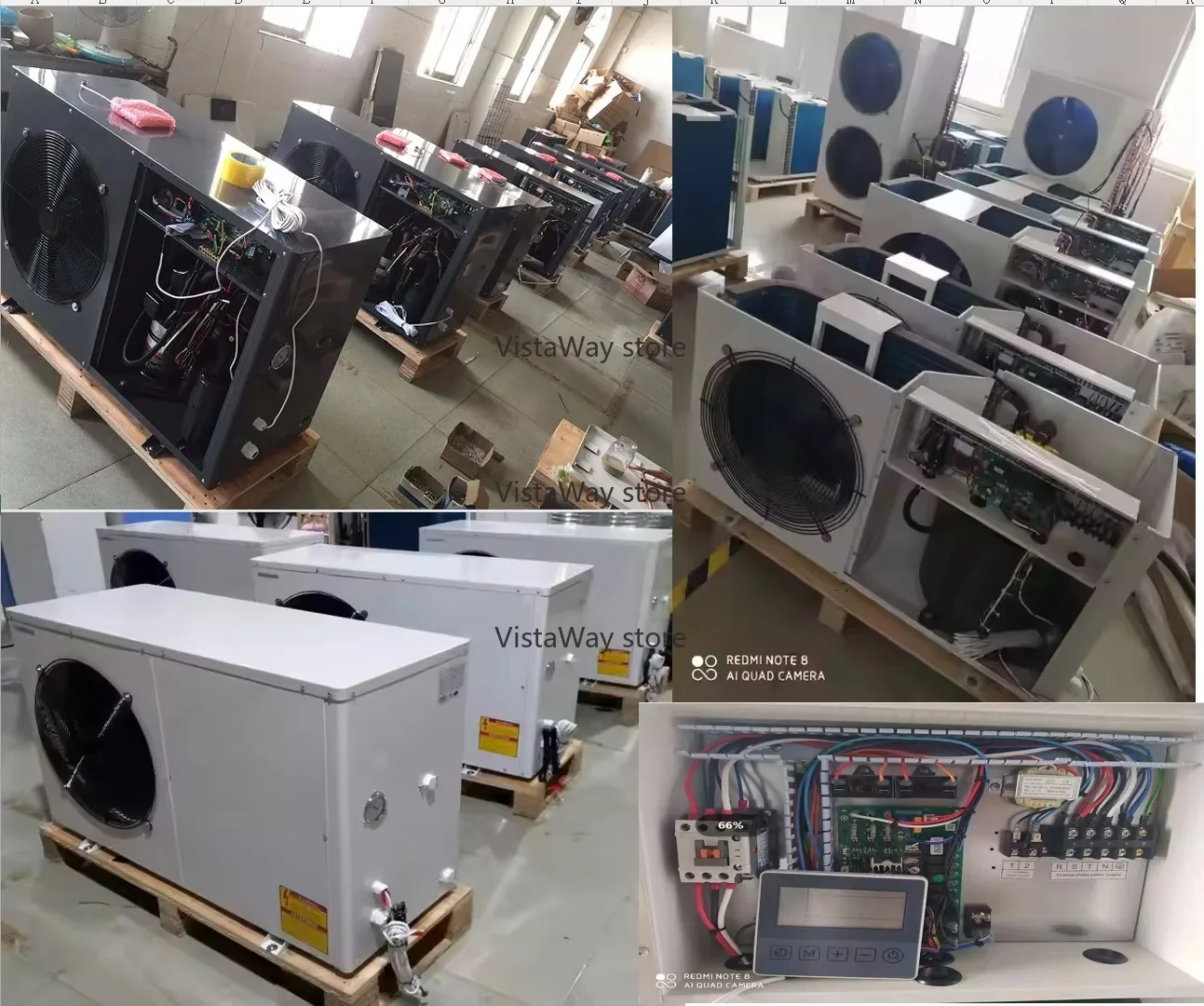 Pompa Panas Hemat Energi 15KW A+++ 7kW 11kW 15kW R32 Pompa Panas Sumber Udara ke Air Pemanas Air Pompa Panas