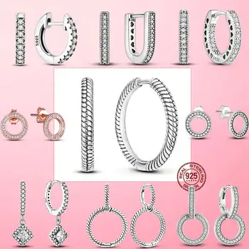 10 best sales Pandora 925 originale Aretes - №4