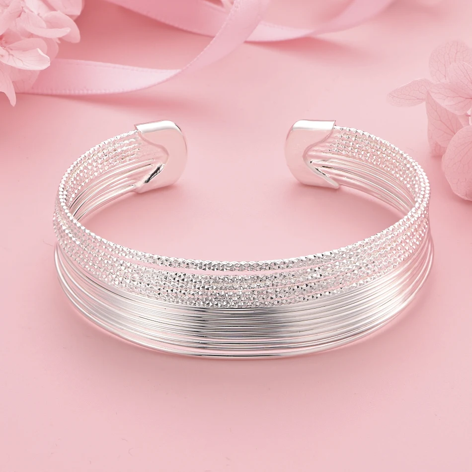 

Стерлингового Серебра 925, преувеличенный открытый браслет в стиле панк, модный женский очаровательный подарок на Рождество, День святого Валентина, ювелирные аксессуары