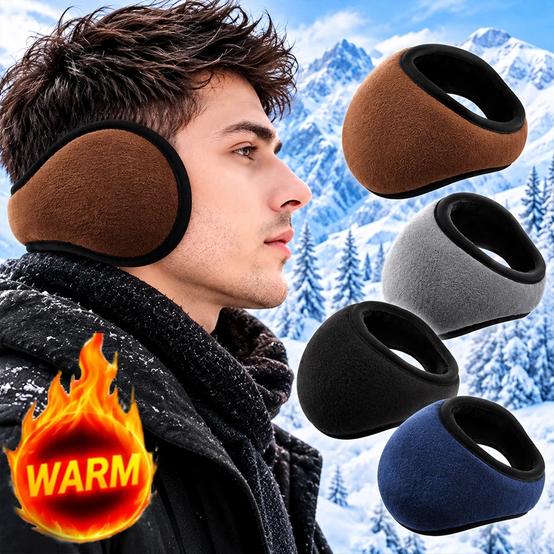 Winter Warm Soft Plush Ear Warmer Earmuffs Women Men Fashion Solid Color Earflap Outdoors Cold Protection Ear-Muffs Ear Cover