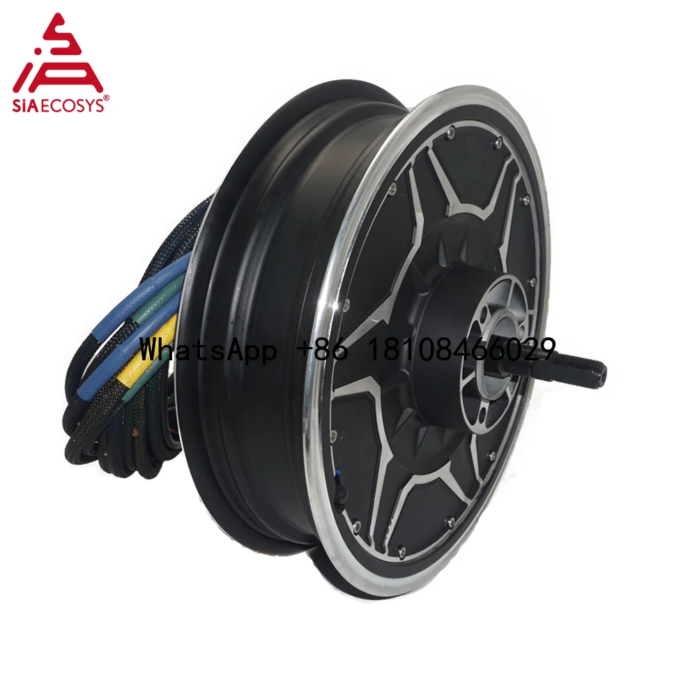 QSMOTOR New QS268 6000W 12*3.0inch V5 72V 130kph Hot Sale BLDC Hub Motor for Electric Motorcycle